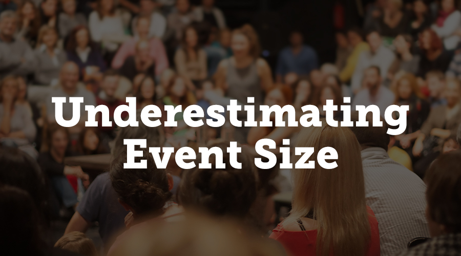 Underestimating Event Size