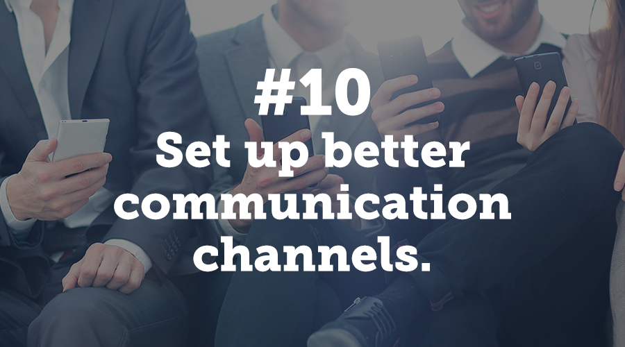 Communication is the number one reason a conference is successful. Make a committment with your colleagues and vendors this year. Keep communication channels open for maximum success.