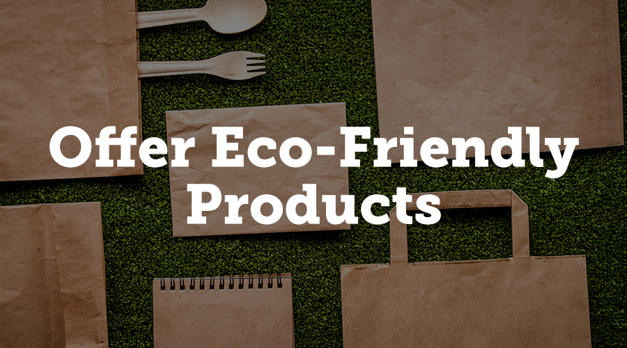 If you’re looking to lure in eco-conscious attendees with your ‘green’ event, offer them plenty of variety when it comes to vendors. Whether eco-friendly is your sole focus or you’re inviting a range of different brands across the spectrum, booking plenty of environmentally friendly vendors for the big day will echo your green ethos.