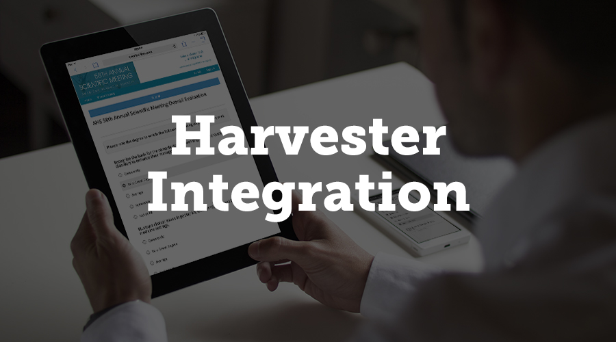 Harvester serves as the back end database for Survey Magnet, storing all of your speaker and presentation data. Filling out your survey information is as easy as importing a spreadsheet into Harvester. You can also import information directly from the Harvester into the Survey Magnet evaluations, including speaker photos and information.