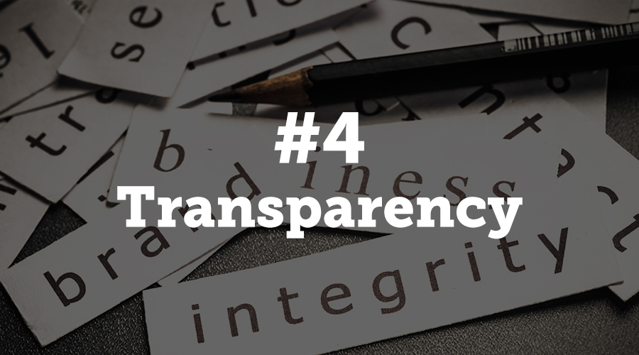 Event managers should take note that transparency in practices, policies and leadership will win in the long run. Take a deep look at your organization and work to weed out hypocrisy to ensure smooth sailing in the future.