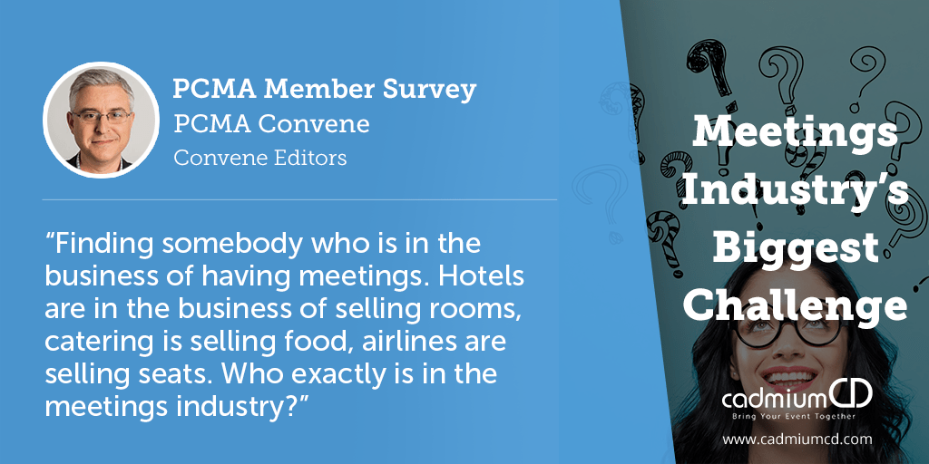 Some of the biggest challenges last year’s respondents said were their top concerns include airline industry price hikes, attendee budget travel cuts, attracting younger attendees, travel safety and security, appropriate use of technology, and rising costs.