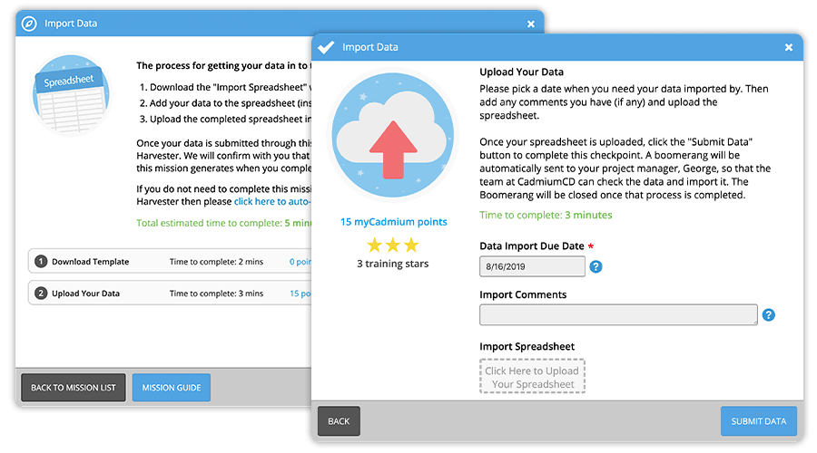 Conference Harvester Import Data Screenshot