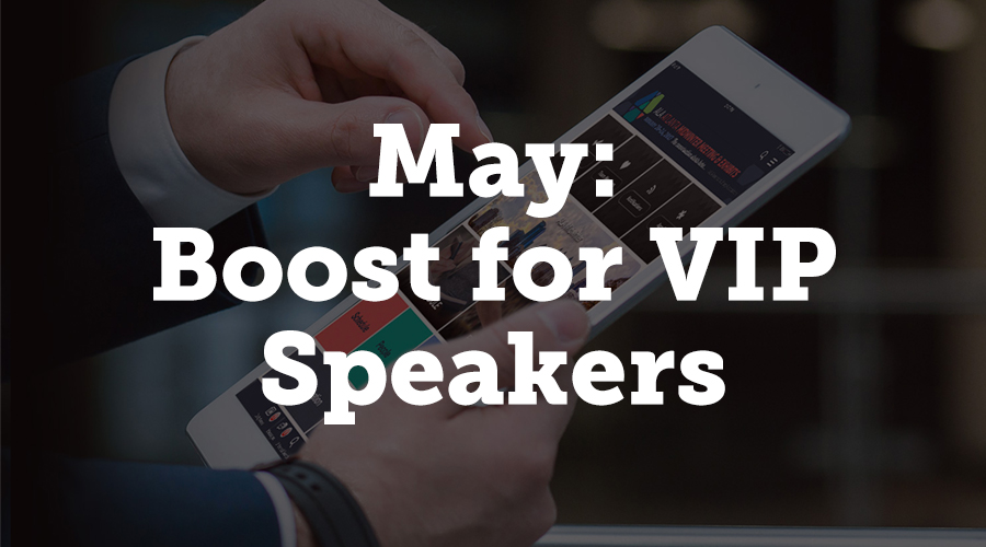 The AUA Annual Meeting used another modification to Boost this past May, which allowed them to tag specific users as VIP speakers.