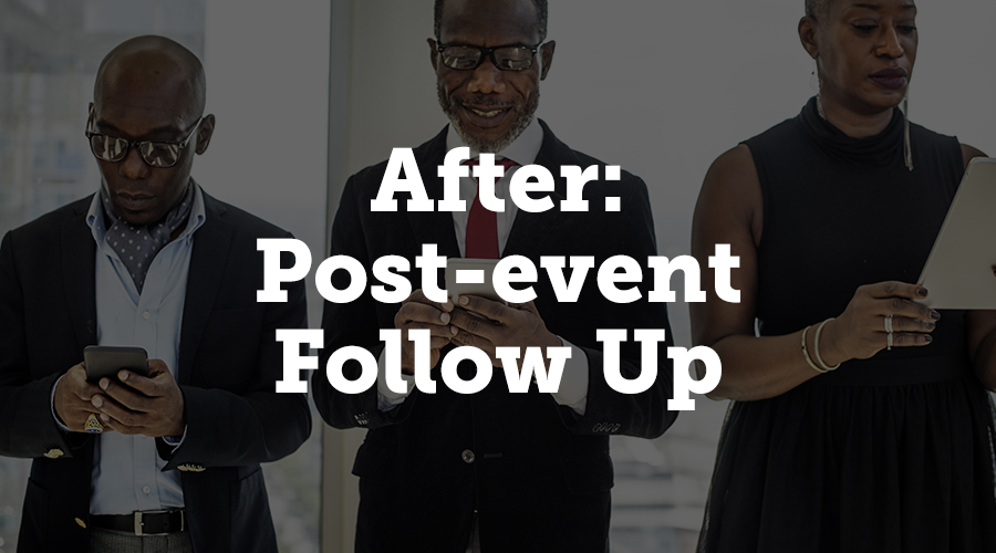 As the last of your guests head out the door, it’s a natural assumption to think the hard work is over - but the post-event period also requires some diligent attention if you want to maximise the experience of vendors and attendees.