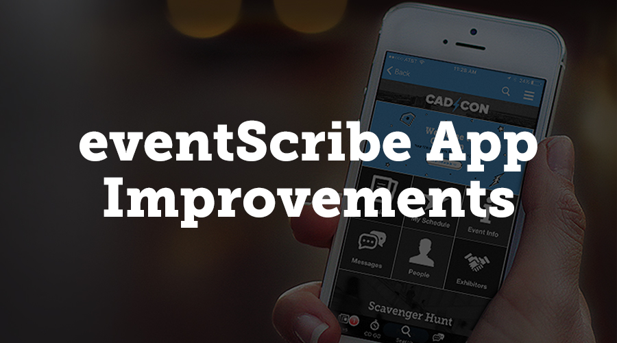 We added a few enhancements to the eventScribe mobile app to help you better process your event’s data. We’ve actually designed a brand new page for visualizing your schedule data. When you click on the schedule page, it’s much more streamlined, with one row per presentation, organized by the conference, and the page loads much more quickly. When you click on a row, you see the presentation information plus a thumbnail of the first slide alongside a note about how many slides are available.