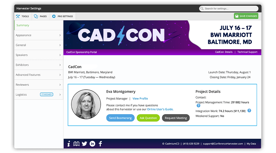 Speaker Details Page