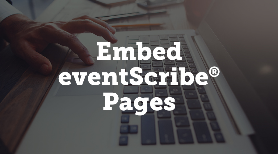 We’ve added a new option that allows you to embed three eventScribe pages on your organization’s non-eventScribe website. You can show your schedule page, speaker list, and booth list on your own website, so visitors can get a quick look at your event information.