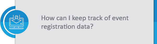 Keeping track of registration data