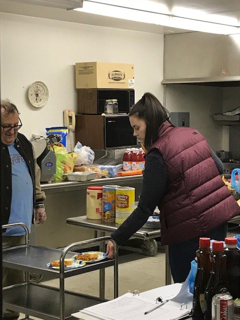 On Wednesday, December 19, 2018, I was able to volunteer two hours with the rotating homeless shelter through the Harford Community Action Agency, Inc. The agency oversees a temporary shelter that rotates between a number of churches providing emergency shelter for the displaced and homeless people in Harford County.  The day I went with Lisa, we helped to set up sleeping cots at Presbury United Methodist Church in Edgewood and then help later that night with check in and dinner.