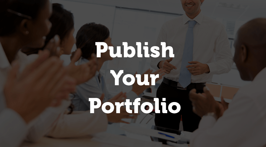 If you haven’t yet thought about this, pledge to publish your year-end portfolio at the end of 2018.