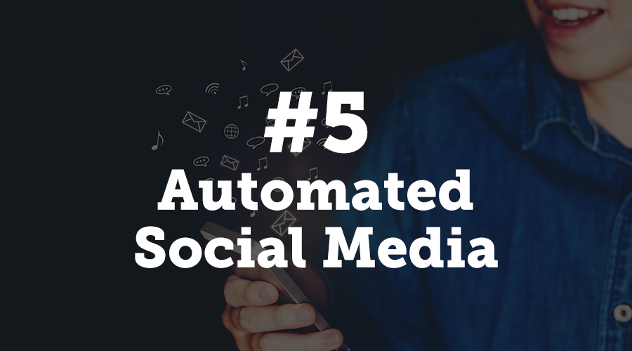 It goes without saying that you’ll be promoting your event on your social media pages, so it only makes sense to include automation on these channels.