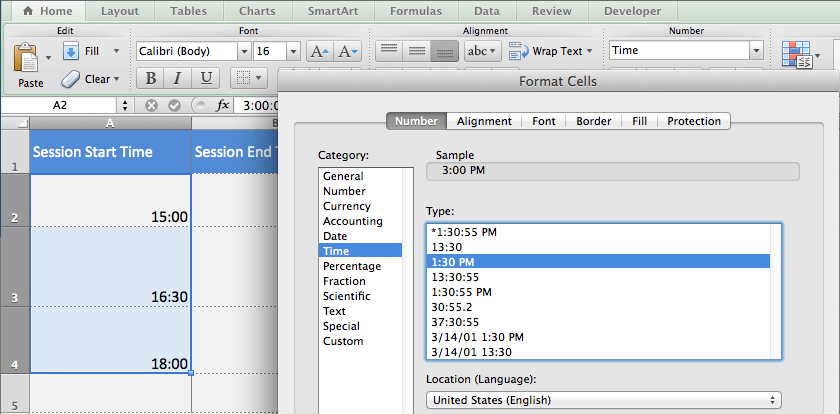 A lot of software outputs military time to Excel CSV sheets. Use this easy Excel trick to format your time the way you want.