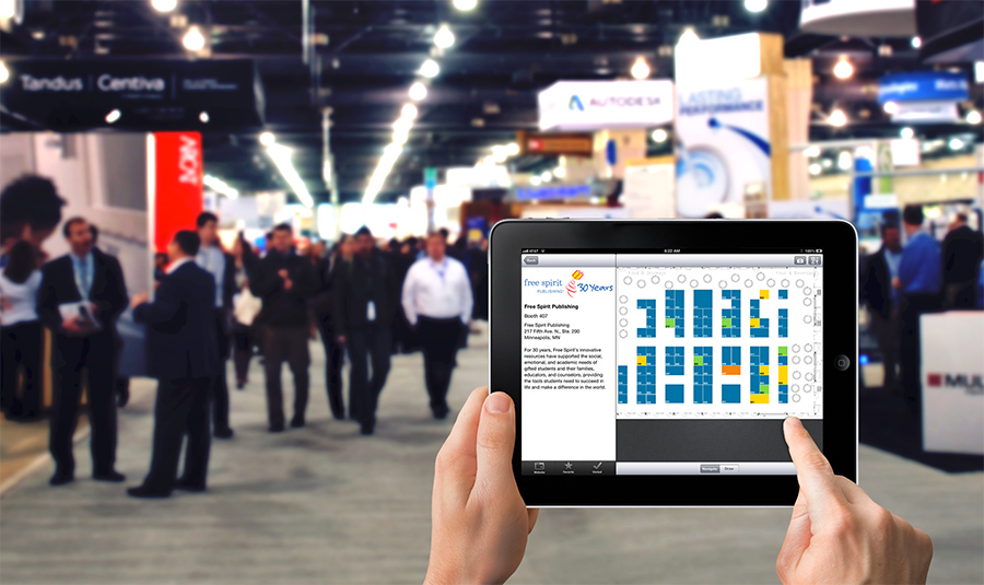 CadmiumCD interactive floor plan can help attendees navigate any tradeshow floor.